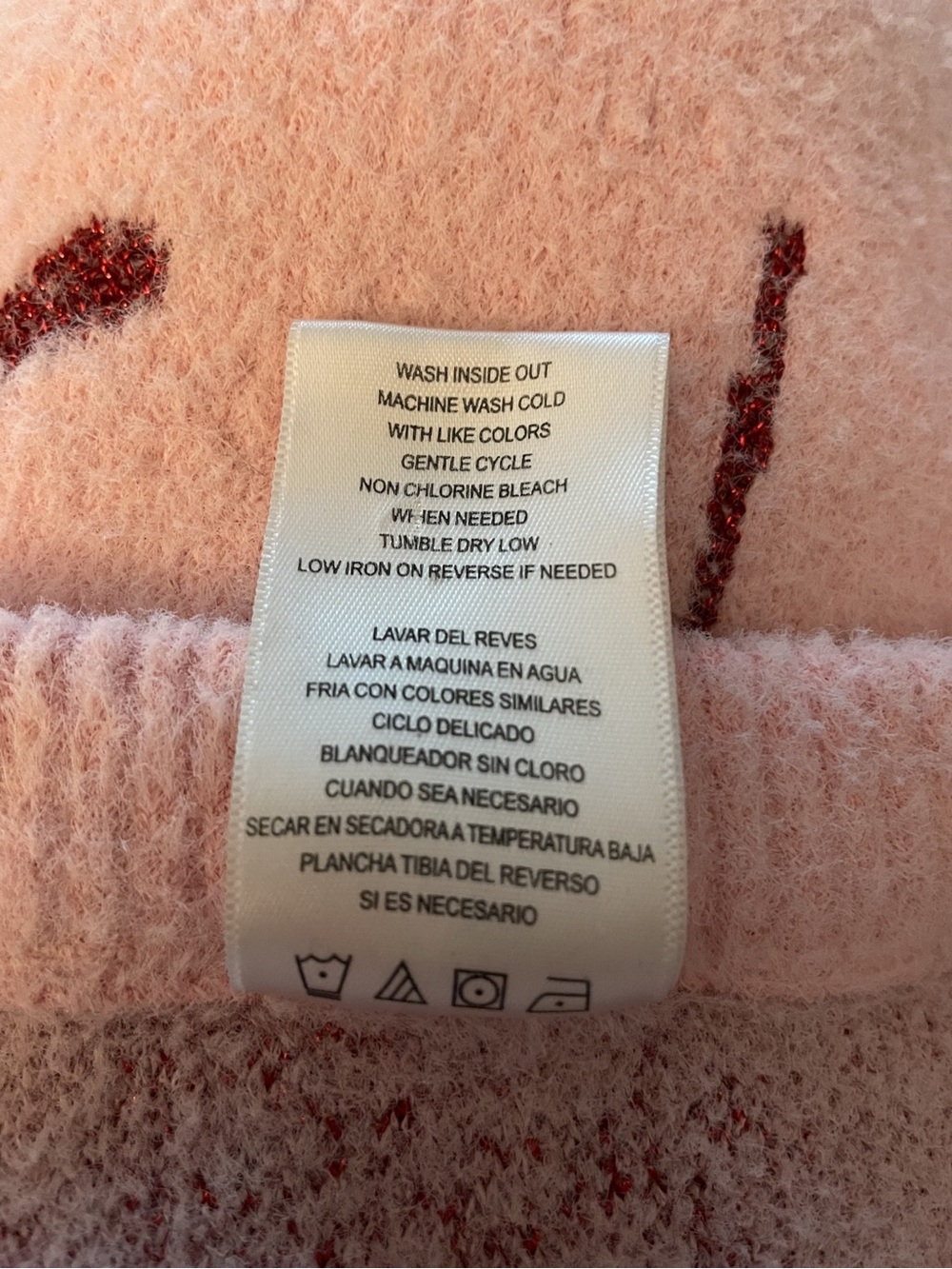 STRAWBERRY SHORTCAKE Women's Girls Pink Shaggy Metallic Knit Sweater XL 14/16 - Picture 12 of 12